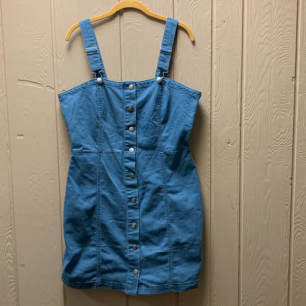 Derek Heart Overall Dress